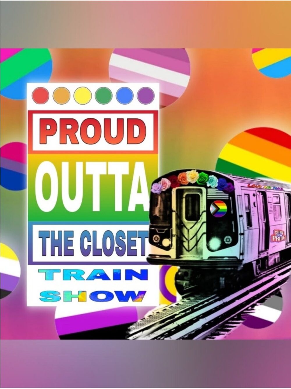 Coach Rainbow Train Show Tote - Multicolor